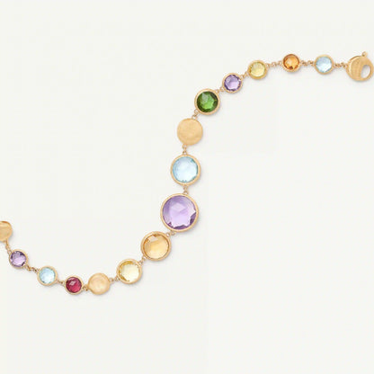 Yellow Gold Graduated Gemstone Bracelet