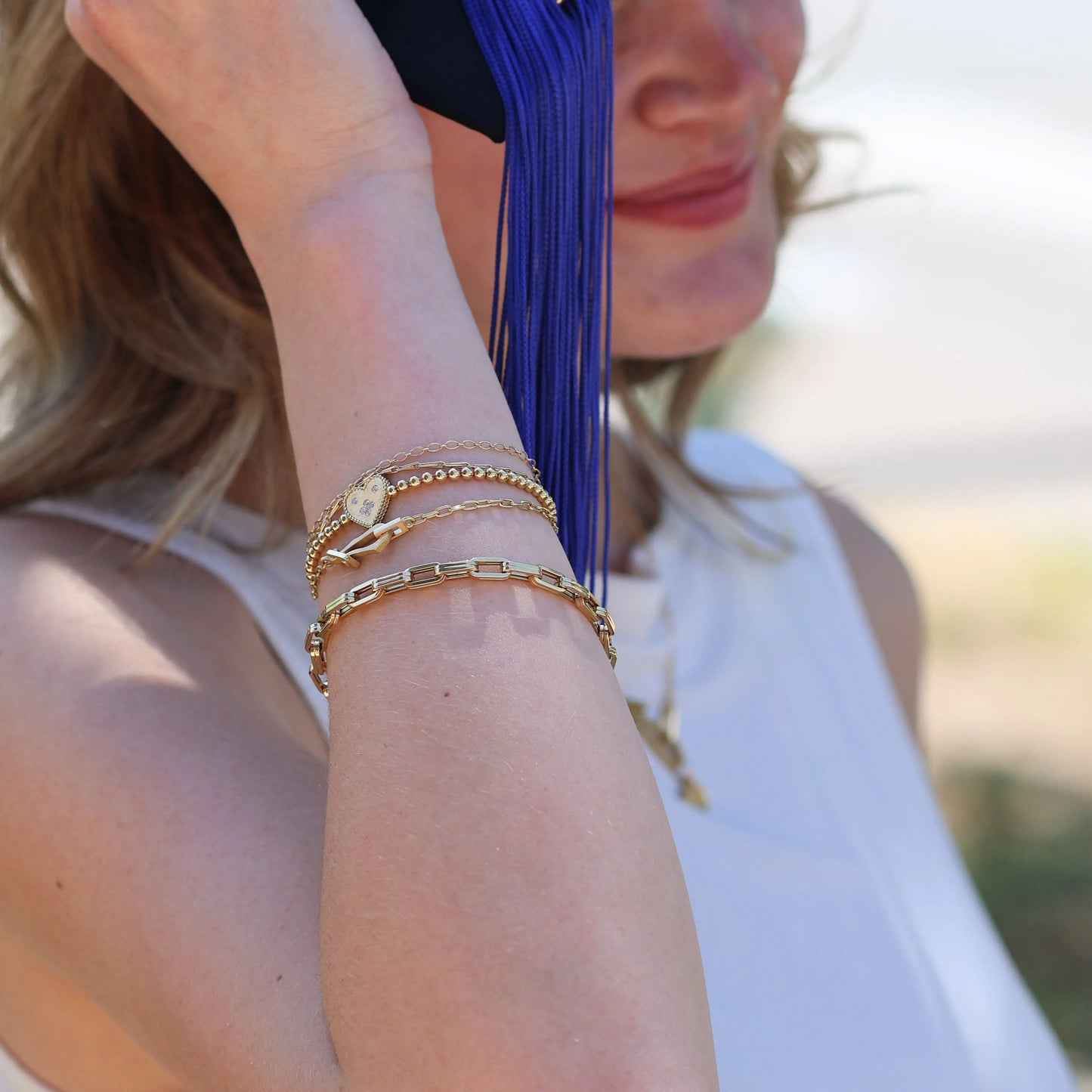Rectangular Link Chain Bracelet