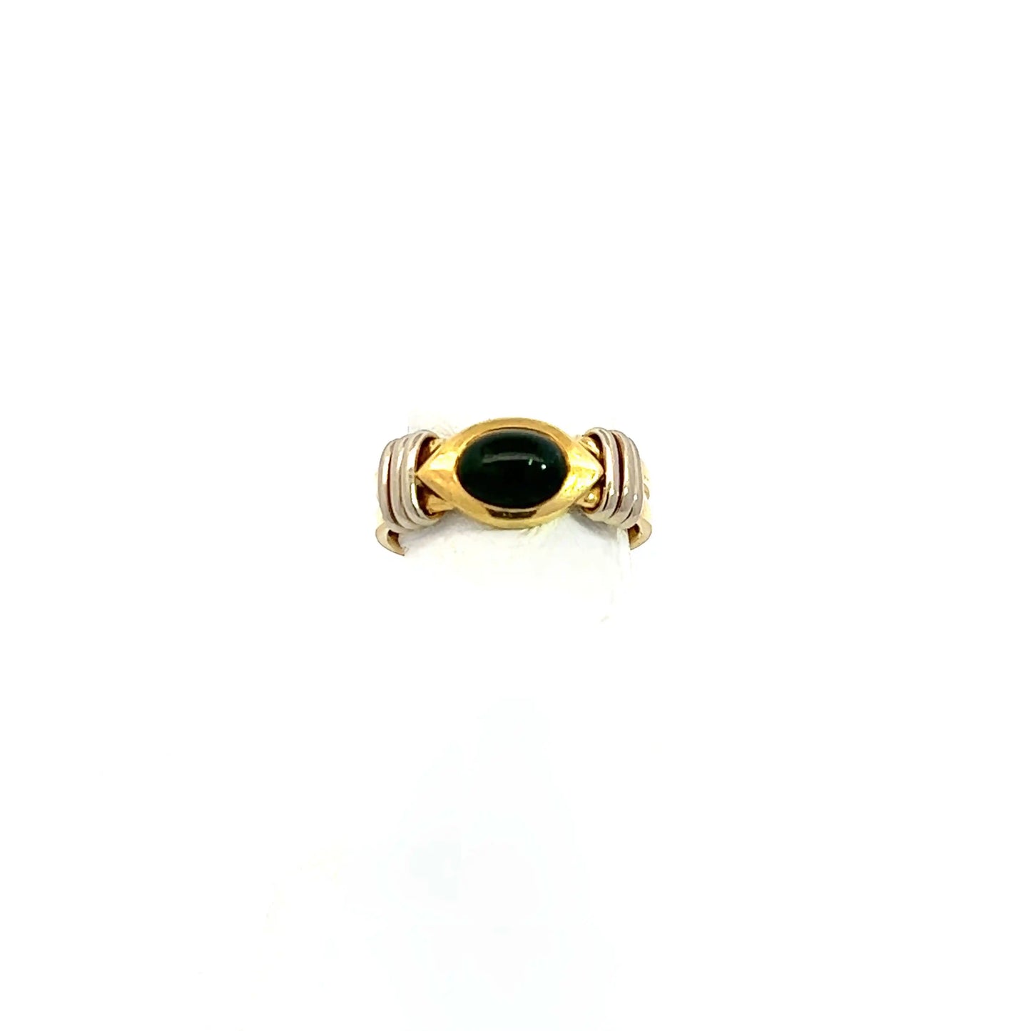 W&H Estate Green Cab Tourmaline Ring