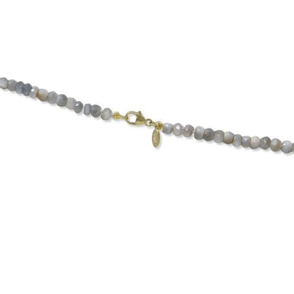 Moonstone Necklace with Hexagon Story Catcher