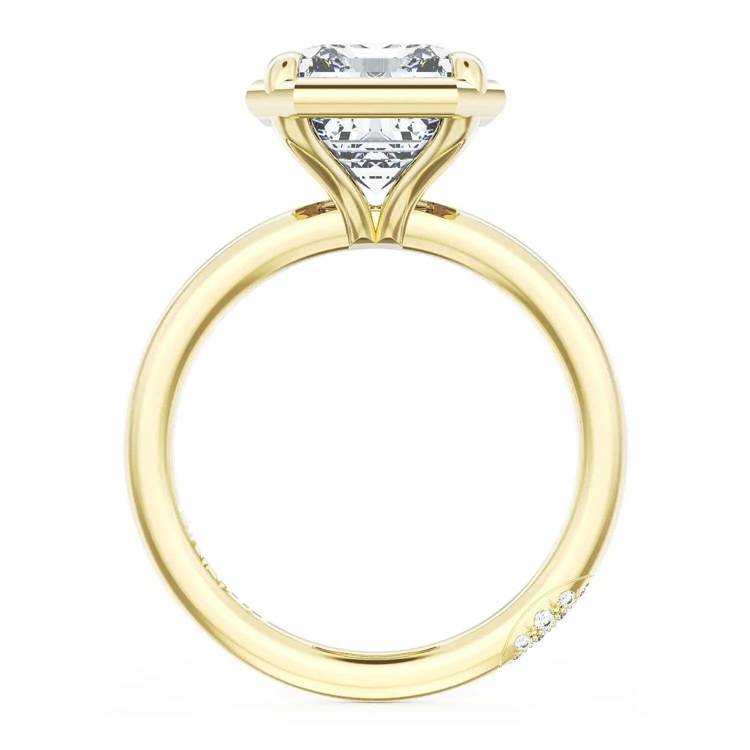 Emerald Solitaire Engagement Ring