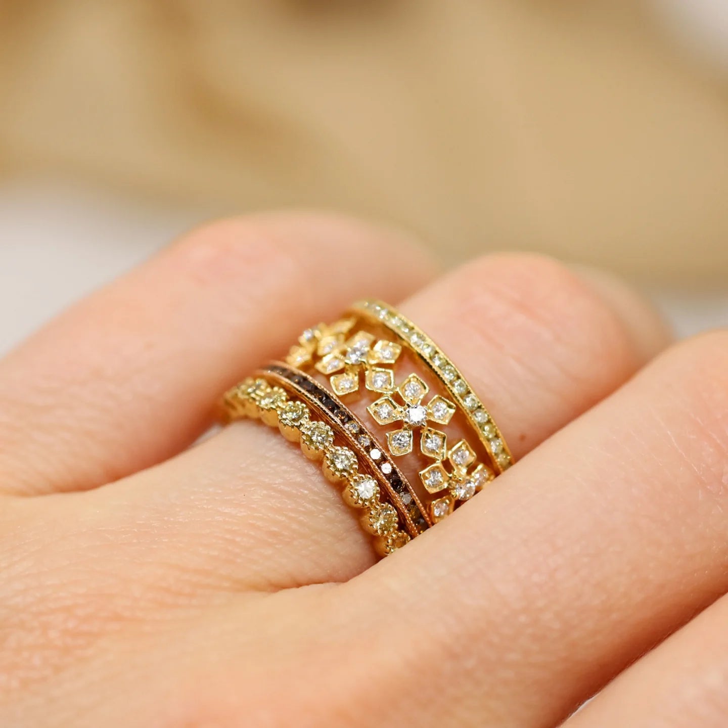 Channel Yellow Diamond Band