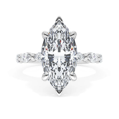 Marquise Solitaire Engagement Ring