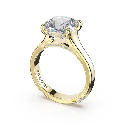Tacori Founder's Collection | Cushion Wide Band Solitaire Engagement Ring