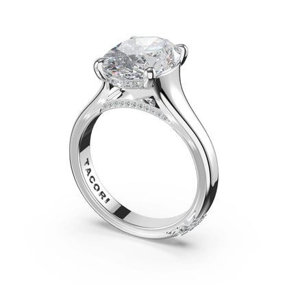 Tacori Founder's Collection | Oval Wide Band Solitaire Engagement Ring