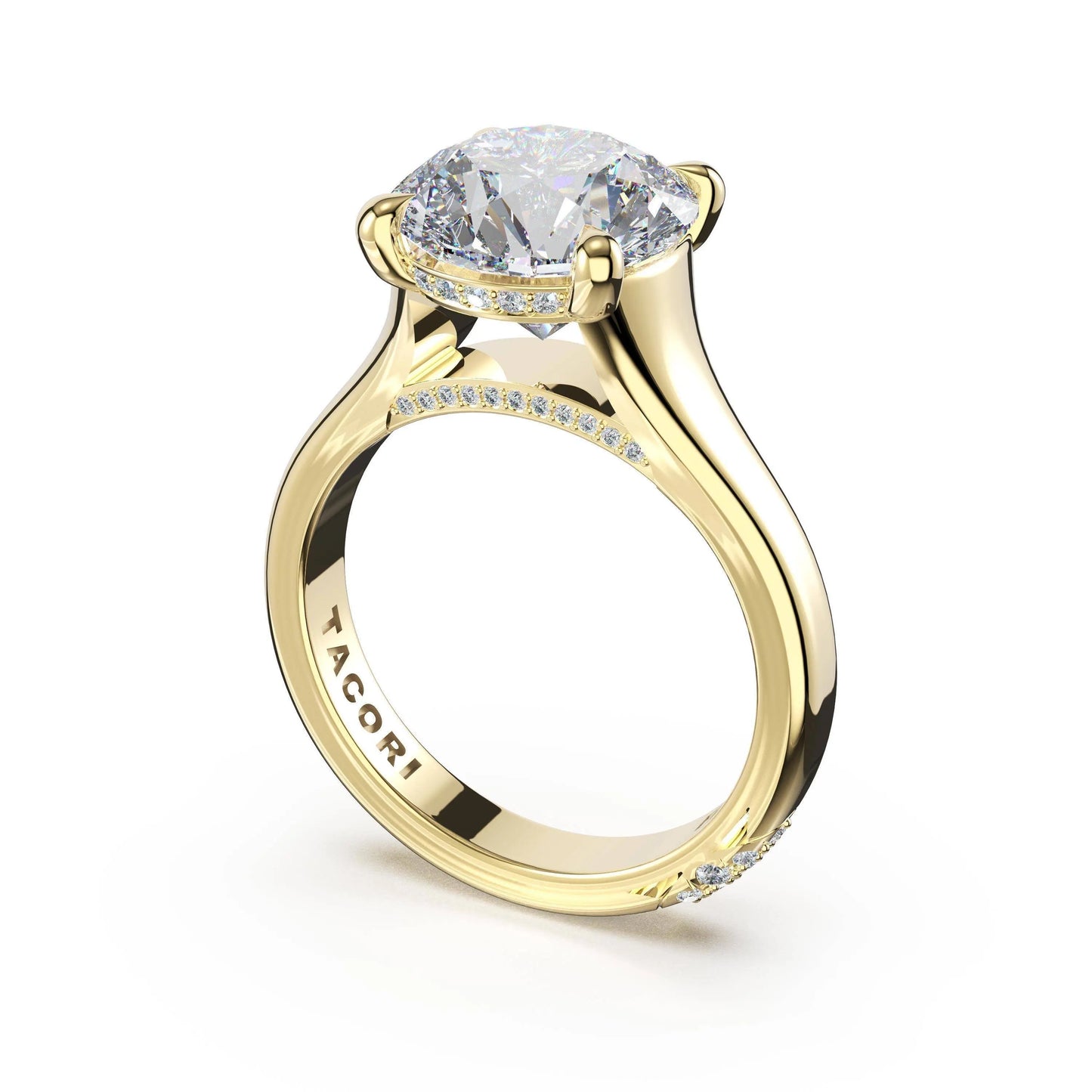 Tacori Founder's Collection | Round Wide Band Solitaire Engagement Ring