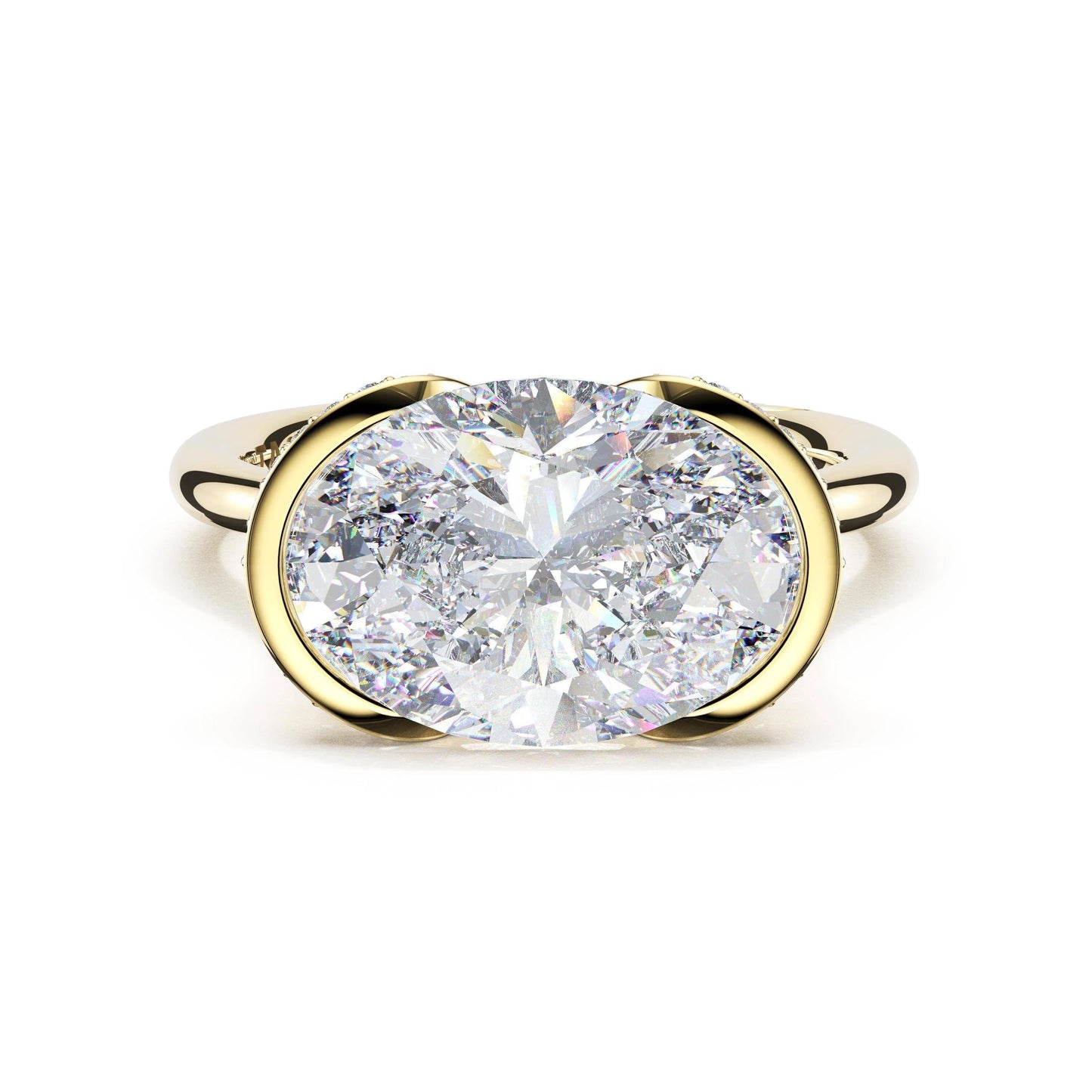 Tacori Founder's Collection | Oval East-West Semi Bezel Solitaire Engagement Ring
