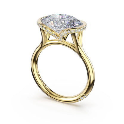 Tacori Founder's Collection | Oval East-West Semi Bezel Solitaire Engagement Ring