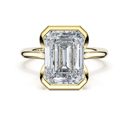 Tacori Founder's Collection | Emerald North/South Semi-Bezel Pavé-Prong Ring