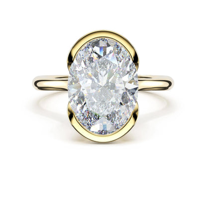 Tacori Founder's Collection | Oval North/South Semi-Bezel Pavé-Prong Ring