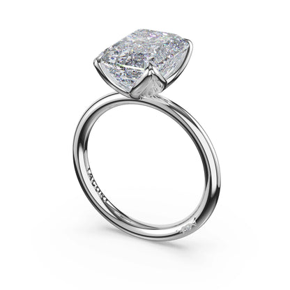 Tacori Sculpted Crescent | Emerald Sculpted Petal-Prong Solitaire
