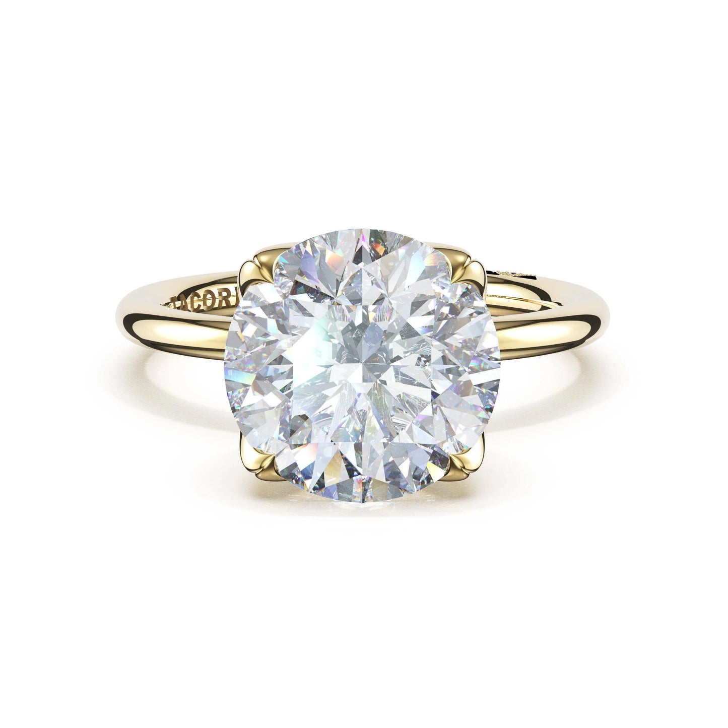Tacori Sculpted Crescent | Round Sculpted Petal-Prong Solitaire