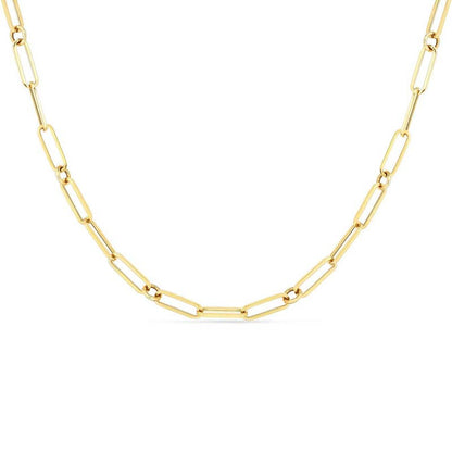  Fine Paper Clip Link Necklace