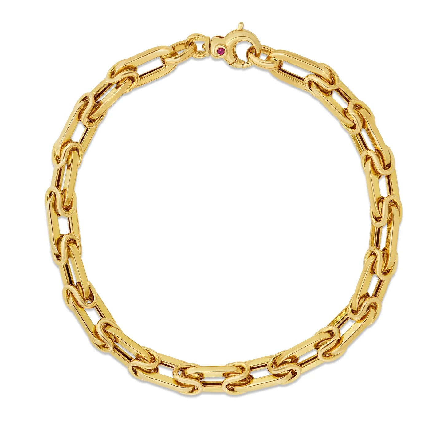 Layered Paperclip Chain Bracelet