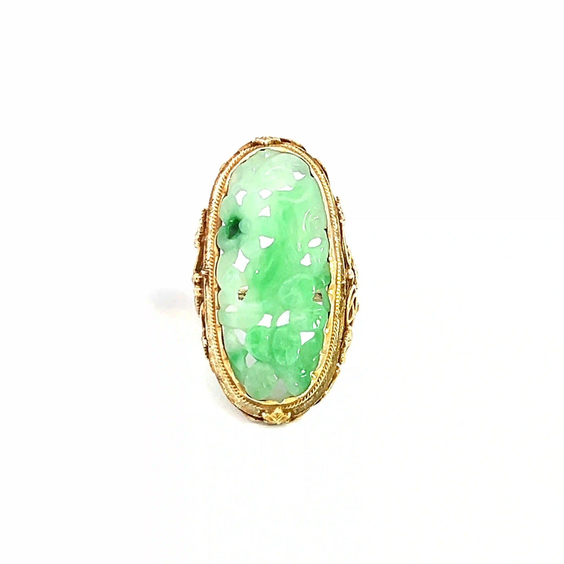 Gold & Jade Ring