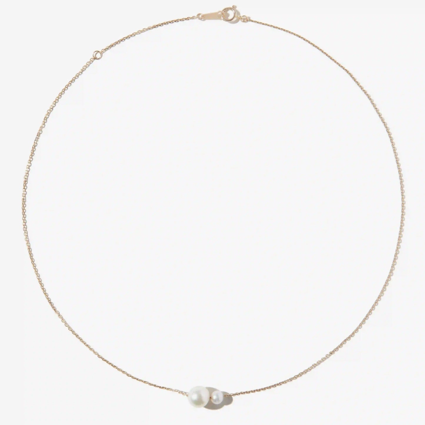 Mizuki Kissing Pearl Solitaire Necklace