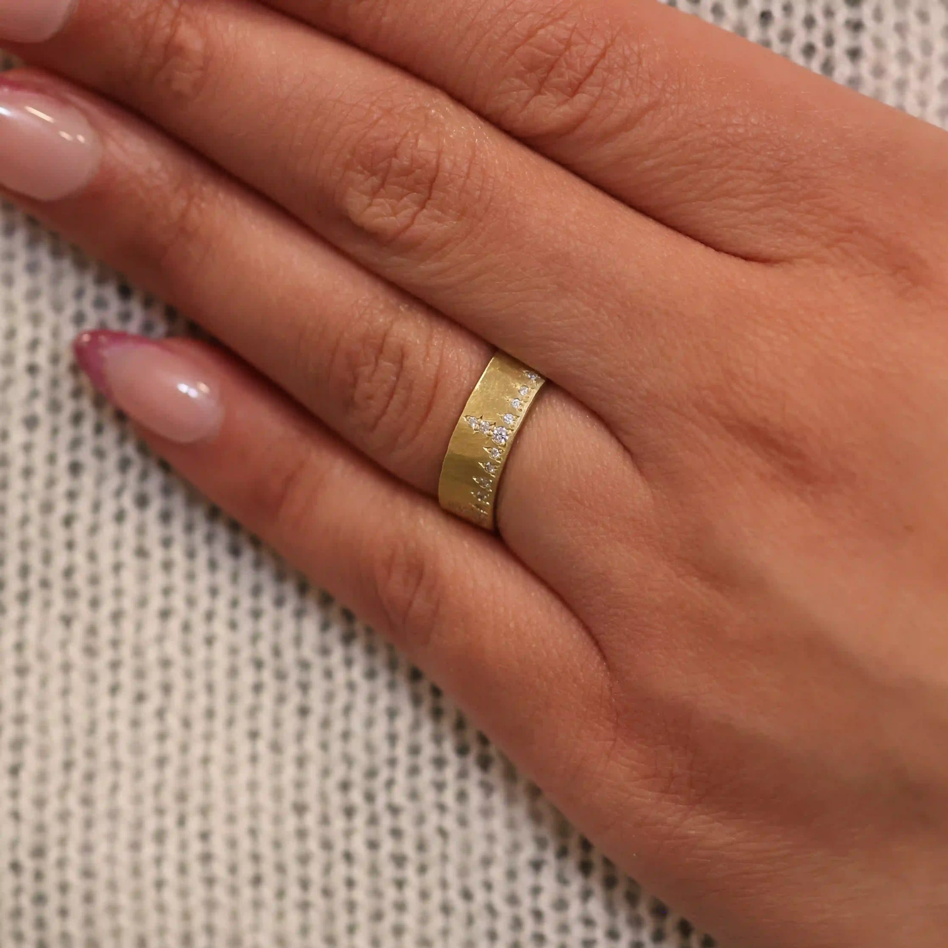 Gold Encoded Love Band