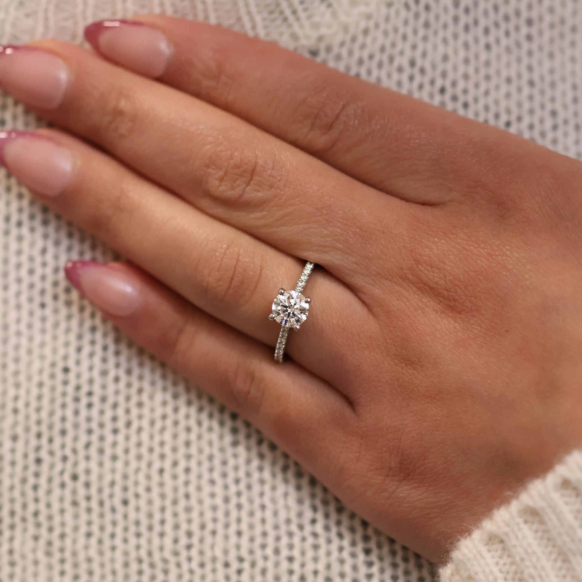 platinum diamond engagement ring
