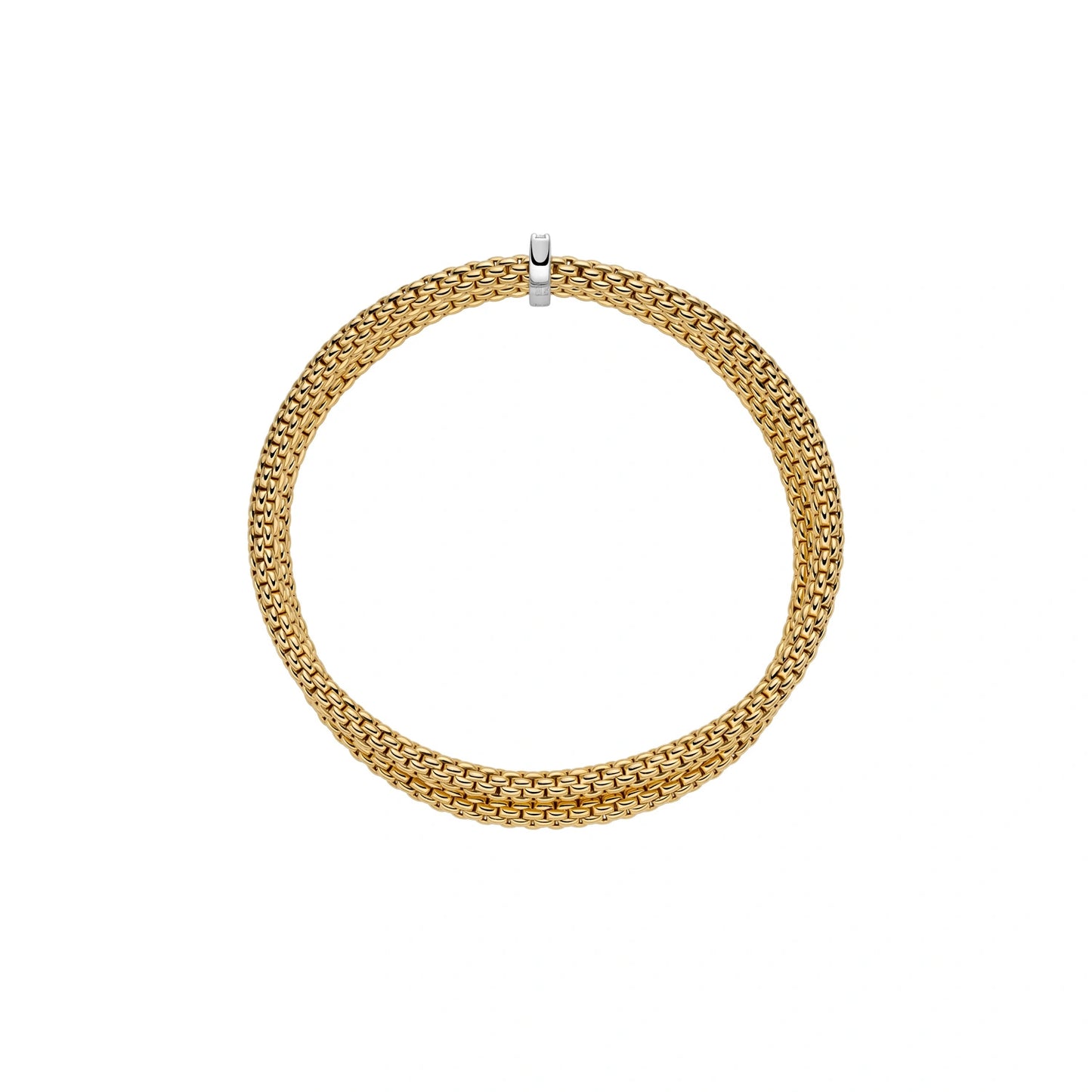 Mesh Bracelet with Diamond Pavé
