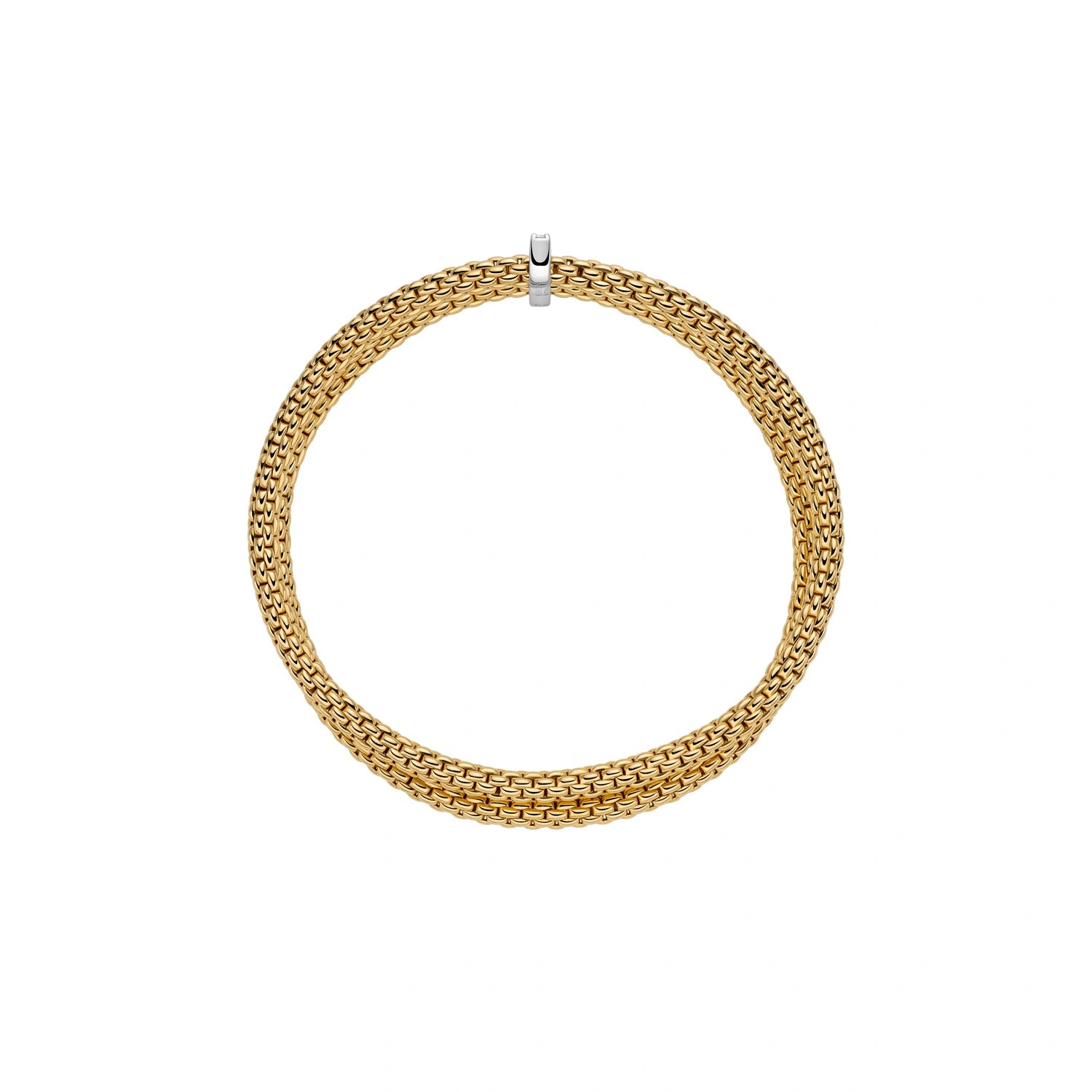 Mesh Bracelet with Diamond Pavé