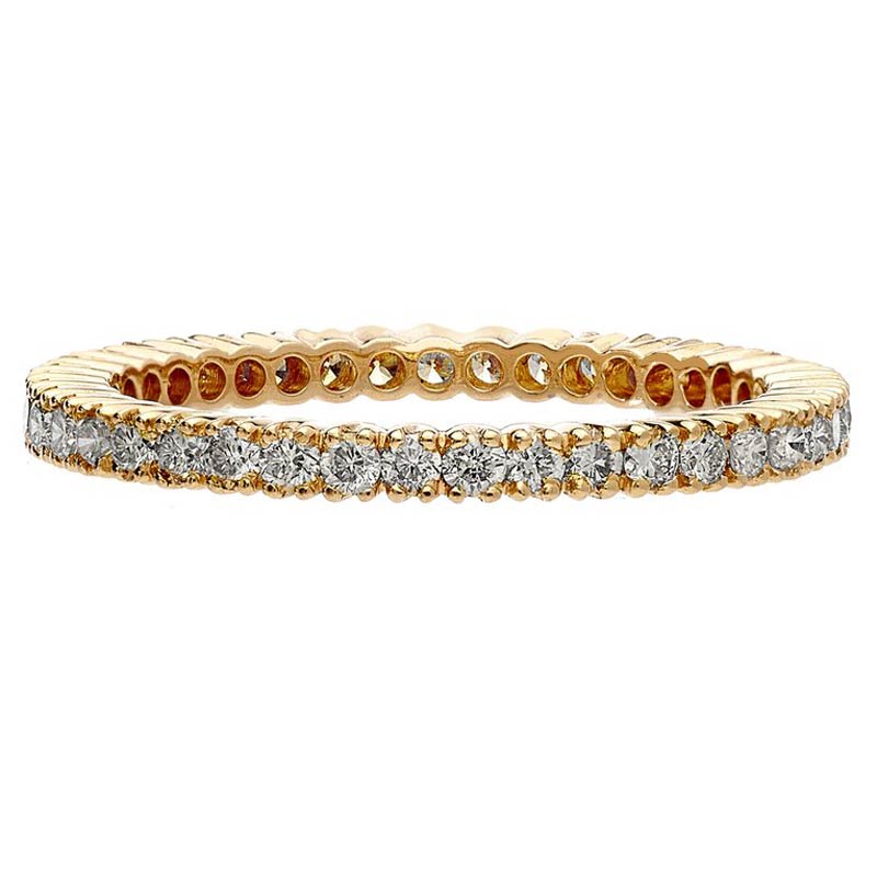 Yellow Gold Rhodium Band