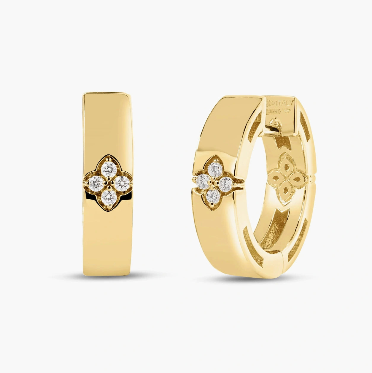 Diamond Accent Hoop Earrings