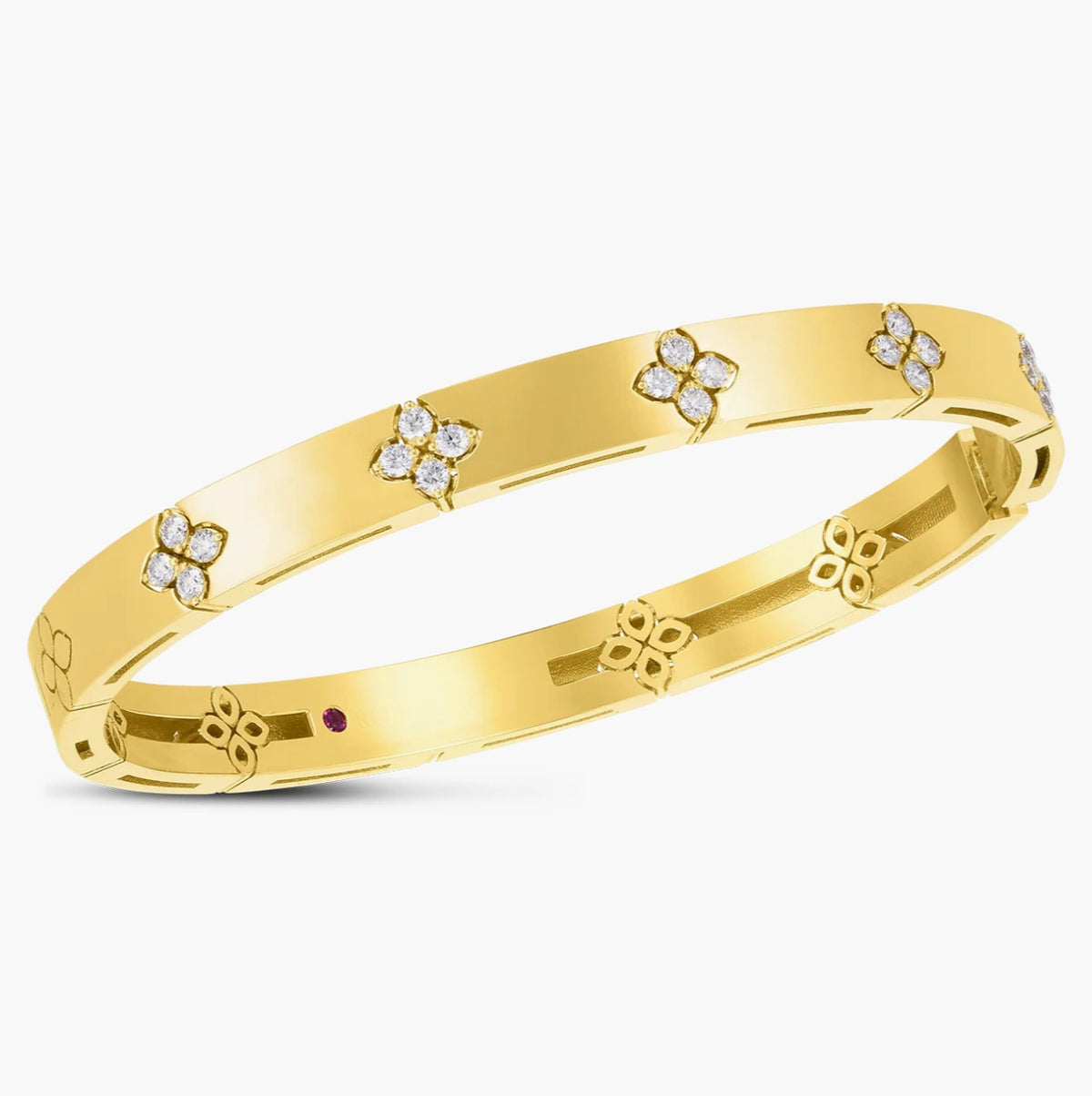 Medium Width Diamond Accent Bracelet