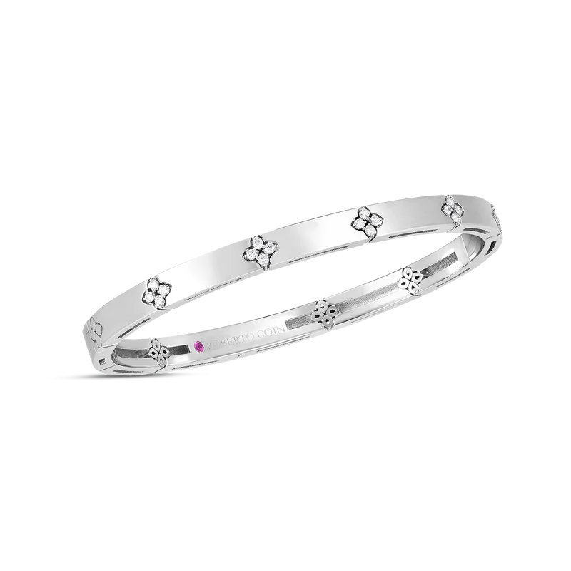 Classic White Gold Bangle