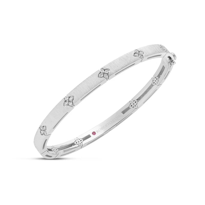 Classic White Gold Bangle