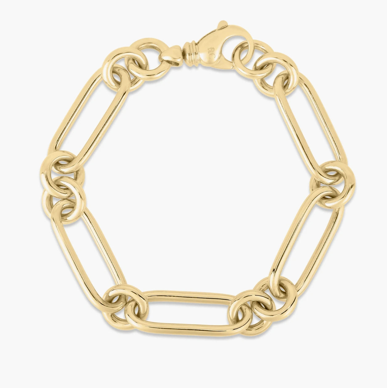 Classic Bold Alternating Link Bracelet