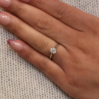 platinum 4 prong engagement ring 