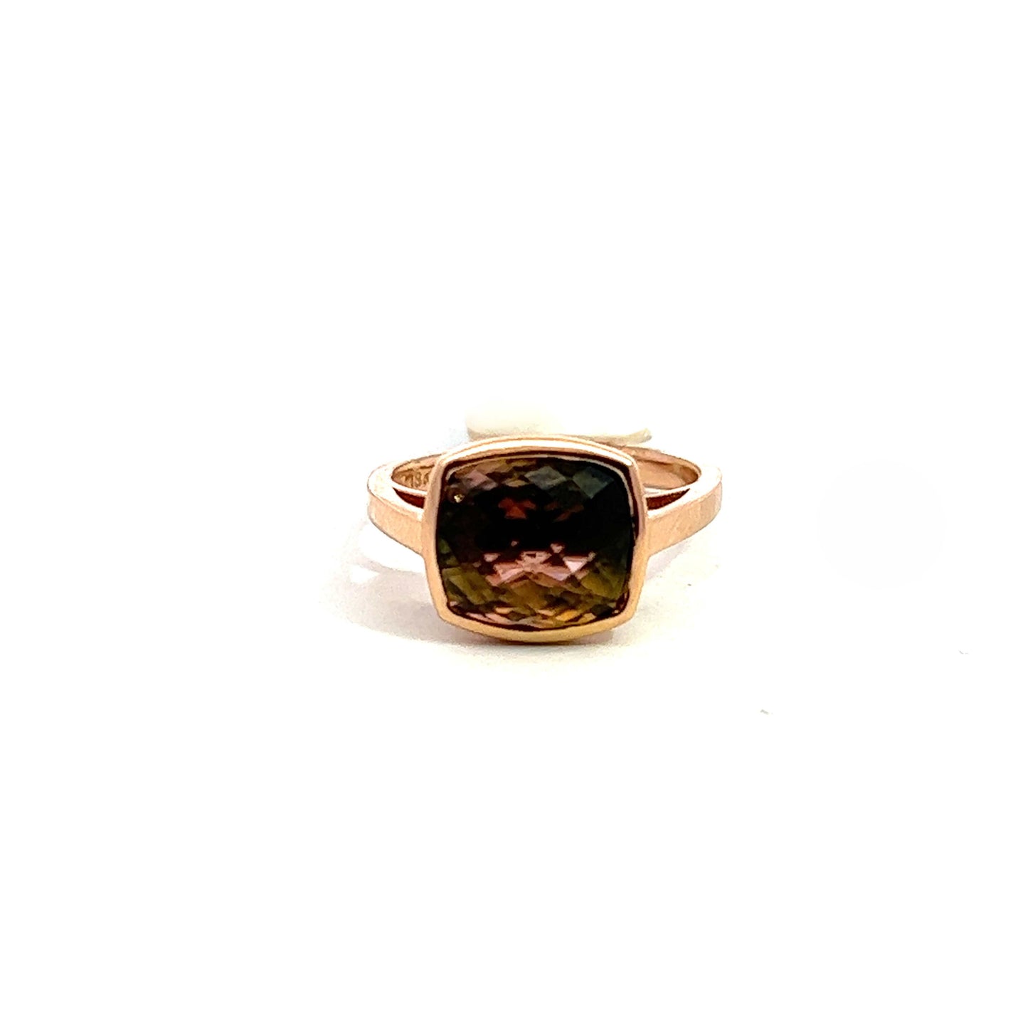 Rose Gold Tourmaline Ring 