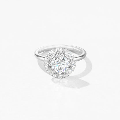 Hearts On Fire Aerial Marquise Halo Diamond Engagement Ring