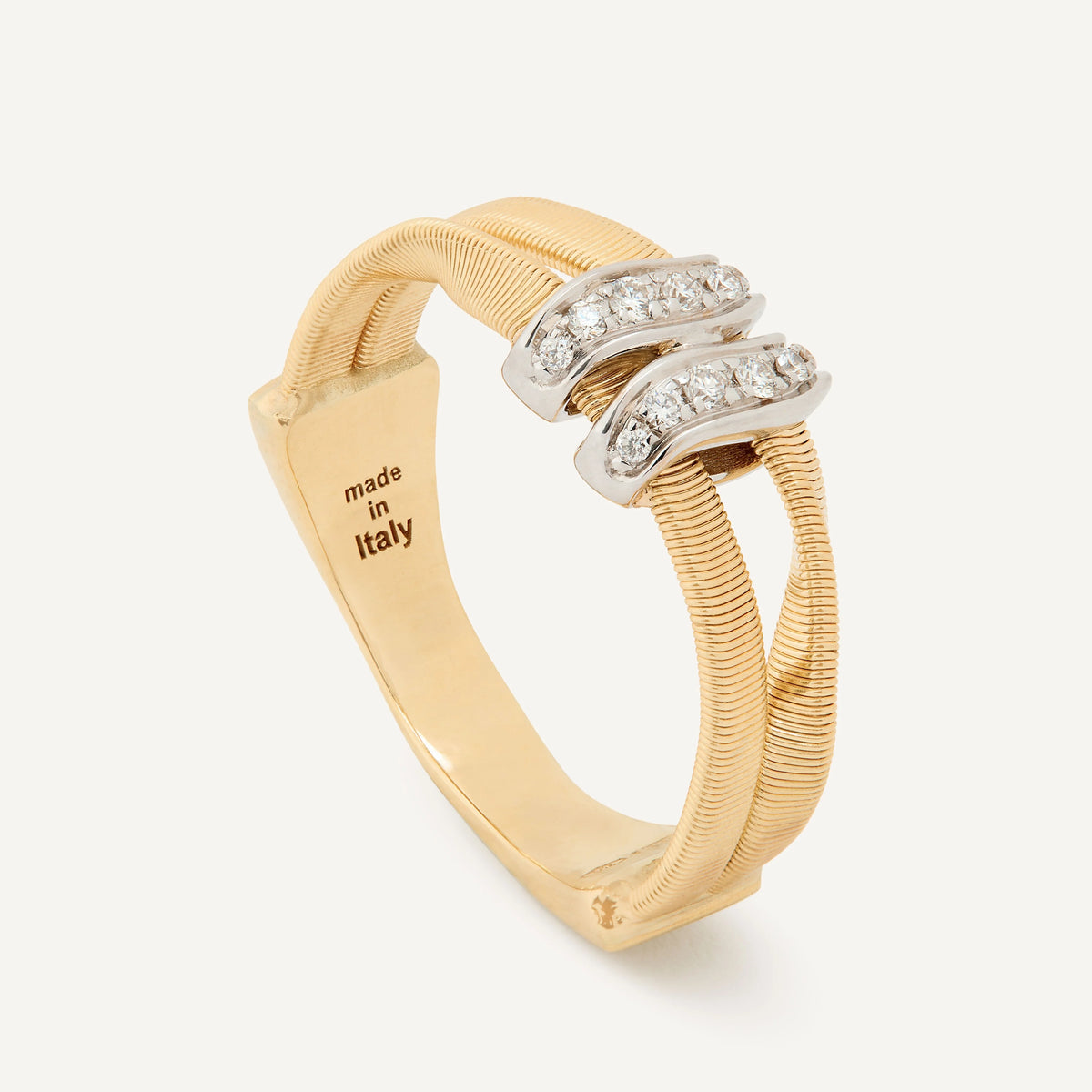  Yellow Gold Two Strand Ring