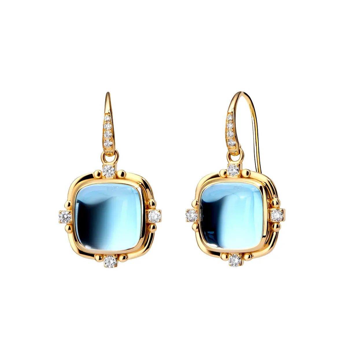 Blue Topaz Earrings