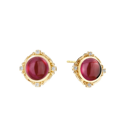 Rhodolite Garnet Axia Studs