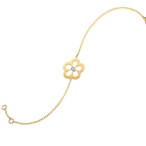 Gumuchian G. Boutique 18k Yellow Gold Diamond Daisy Bracelet