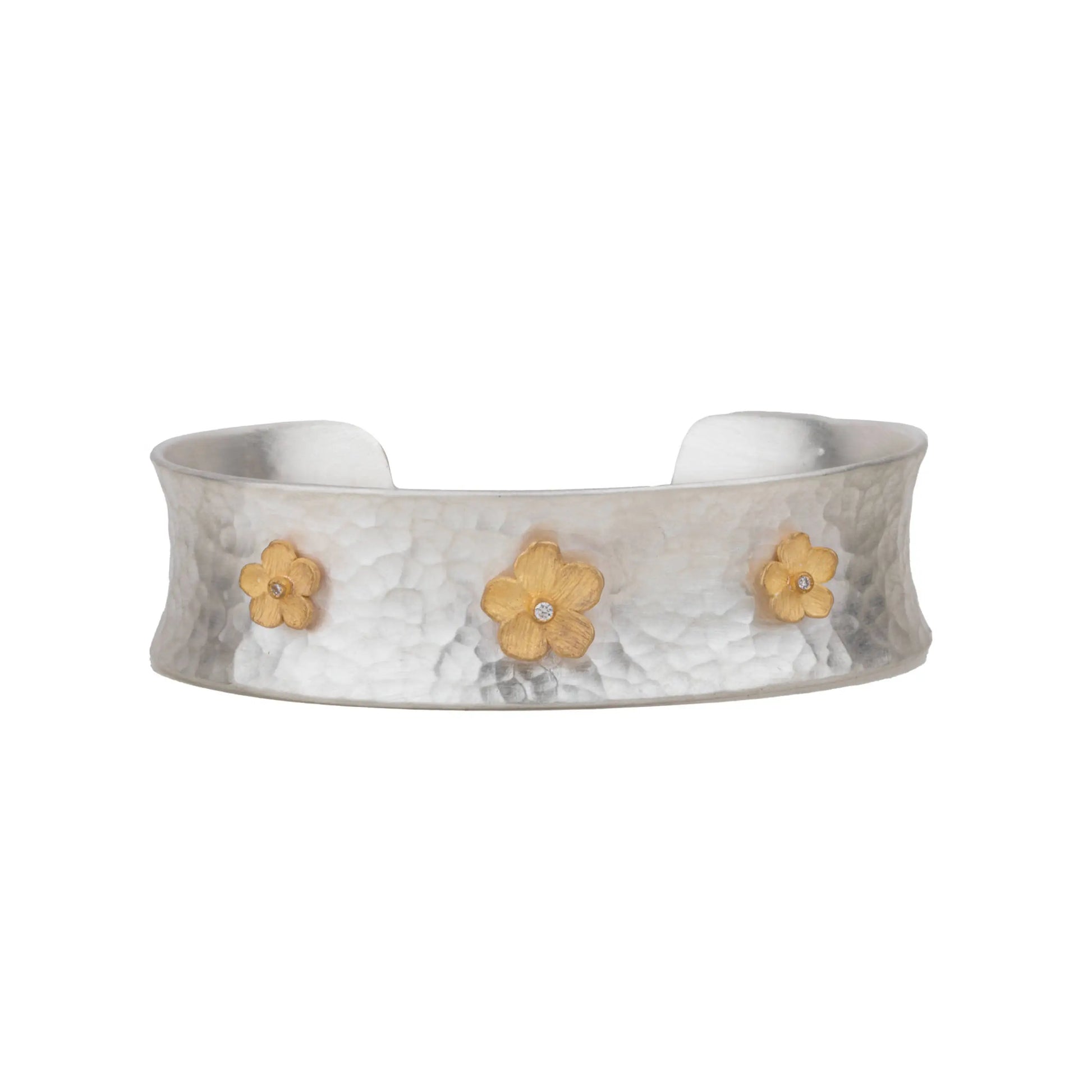 Silver Buttercup Cuff