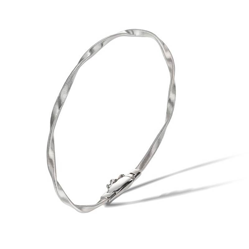 White Gold Stackable Bangle