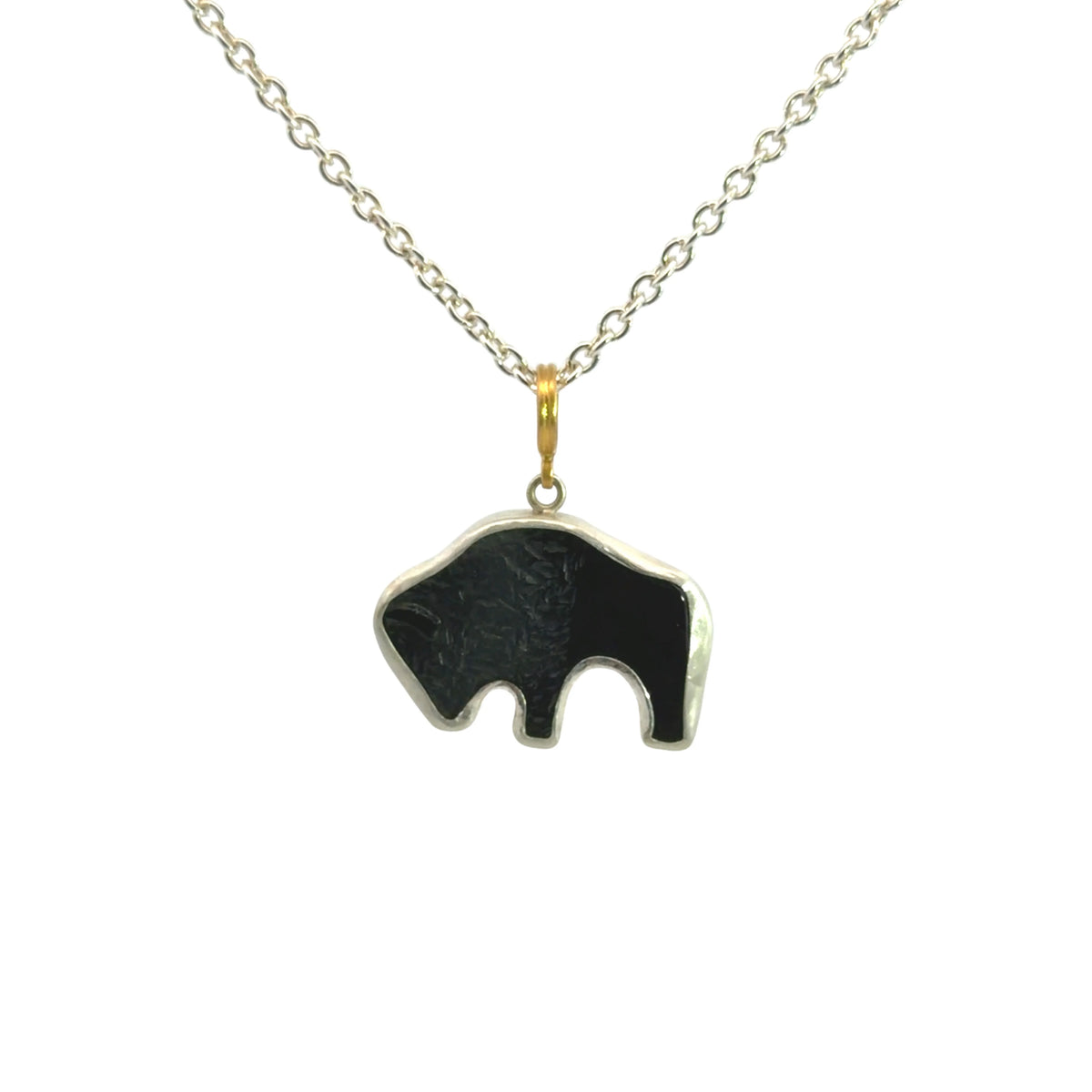 Onyx Buffalo Necklace