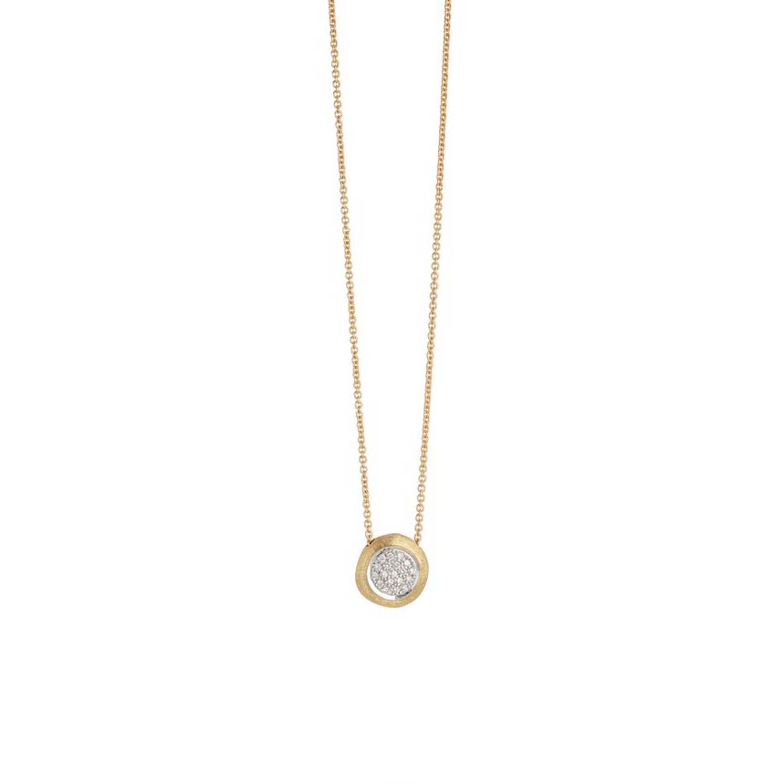 Gold Diamond Bead Pendant