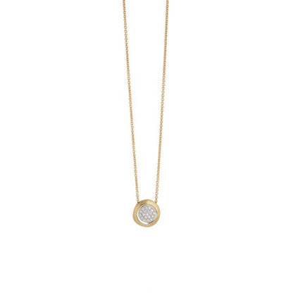 Gold Diamond Bead Pendant