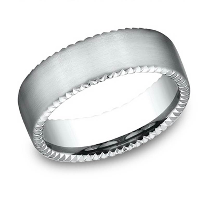 Benchmark 7.5mm White Gold Band