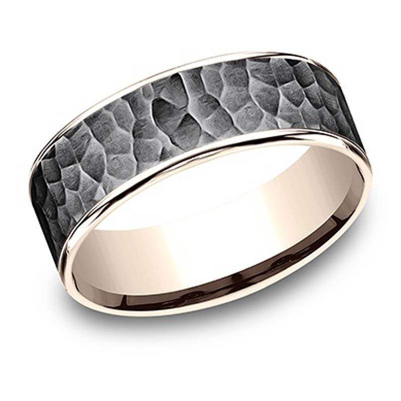 Benchmark 7.5MM Thin Edge Hammered Band