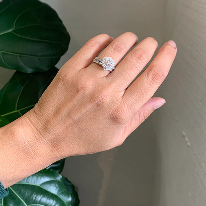 Aster White Diamond Ring