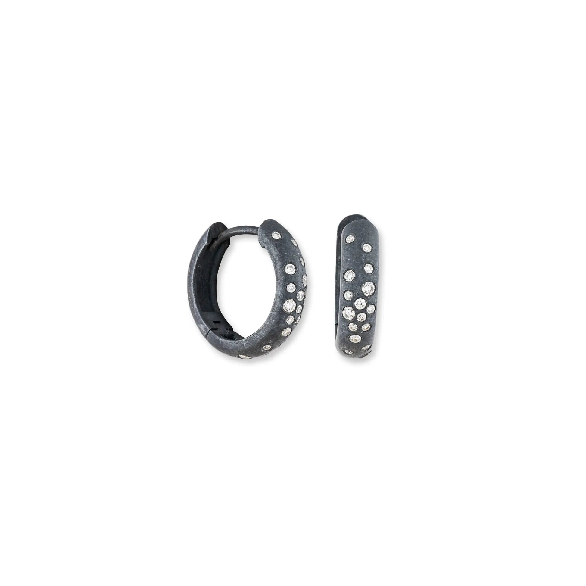 Silver Semi Chunky Hoops 