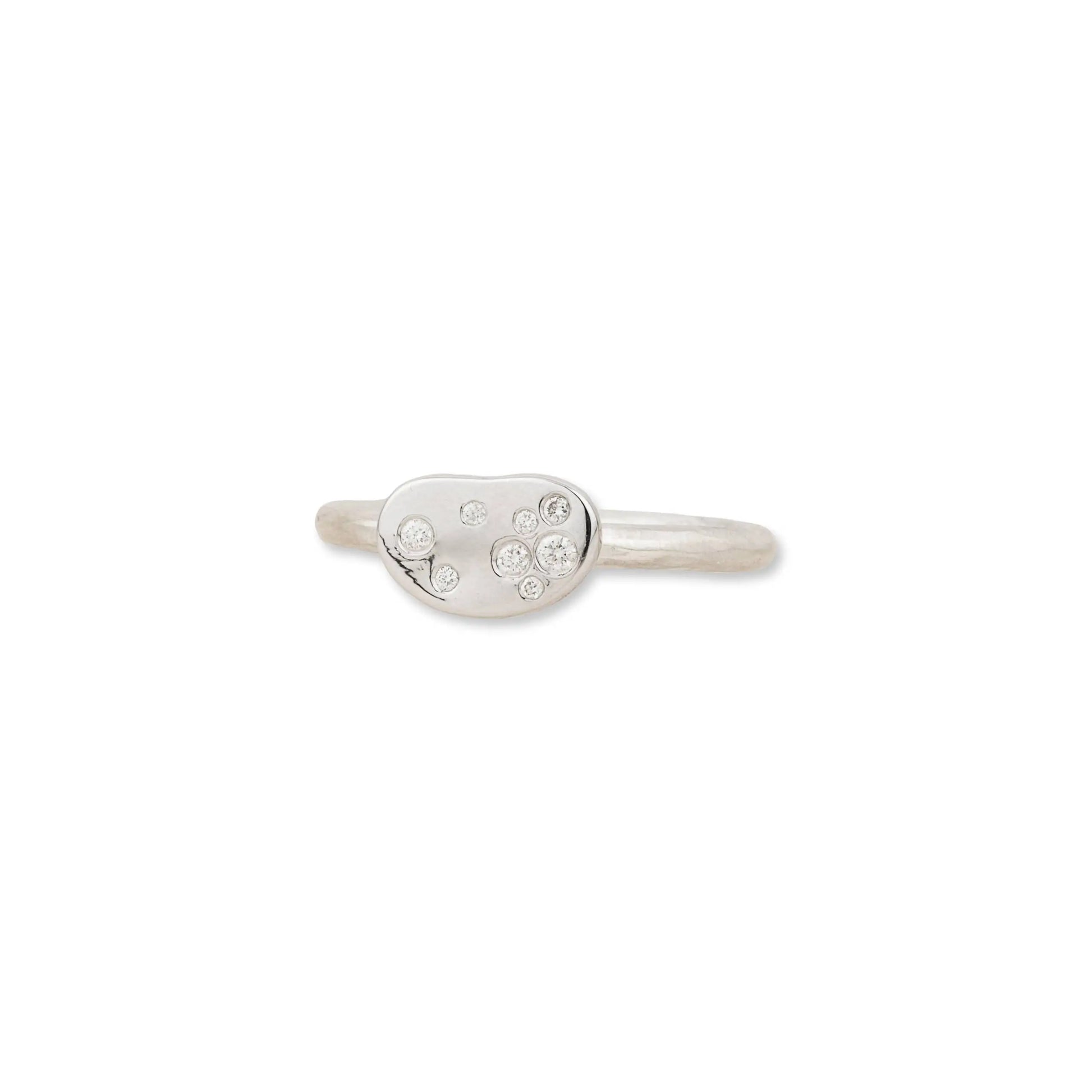 Dora Bean Single Silver Ring