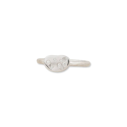 Dora Bean Single Silver Ring