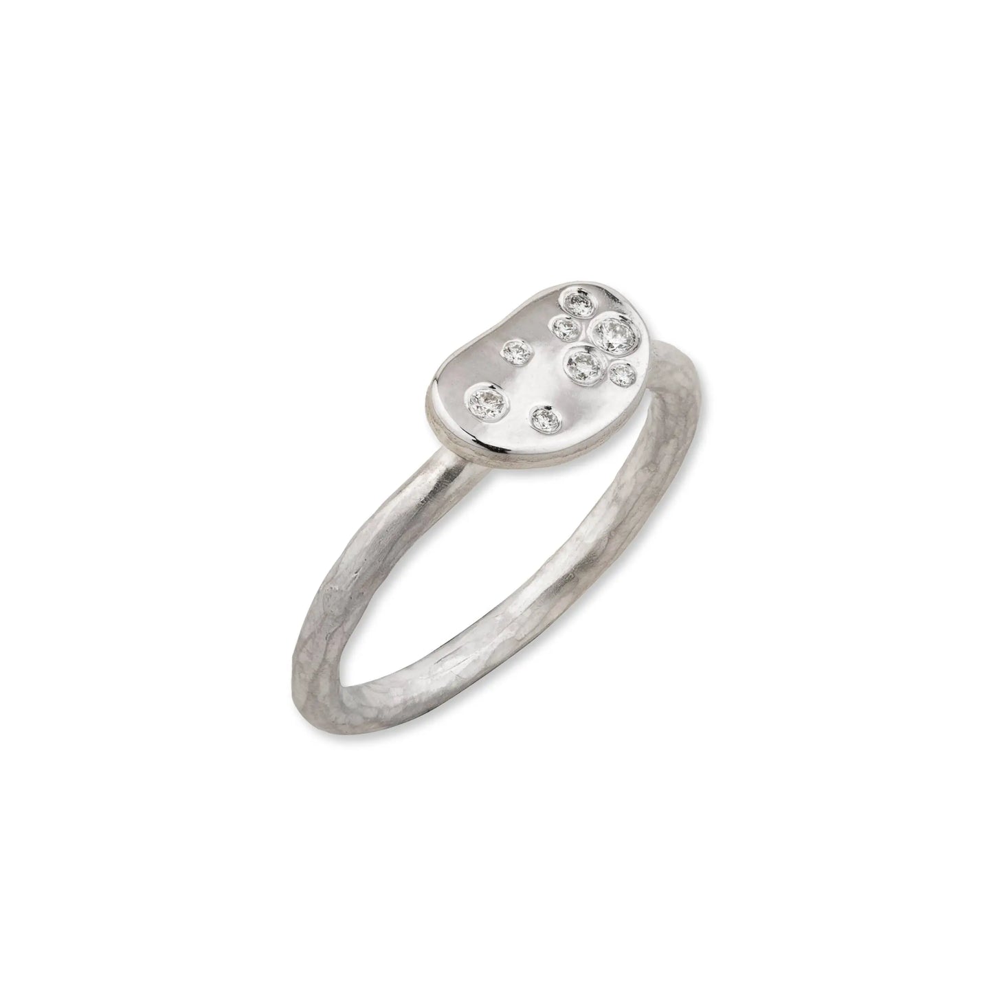 Dora Bean Single Silver Ring