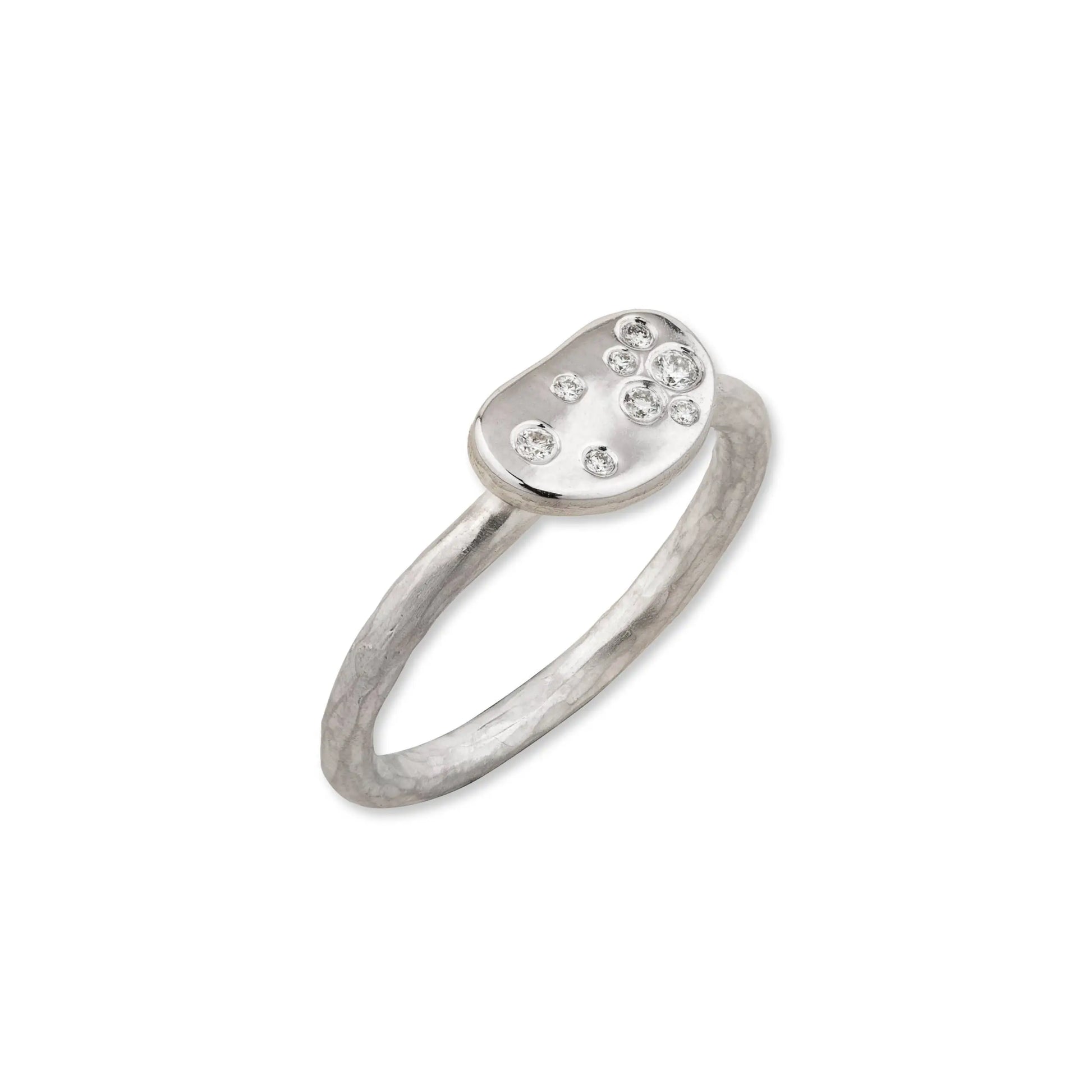 Dora Bean Single Silver Ring